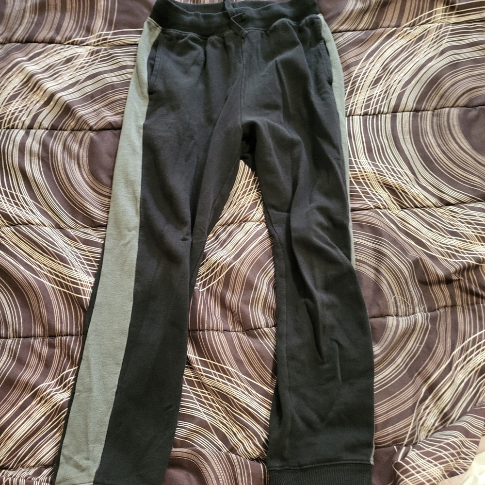 Black and Gray Track Pants